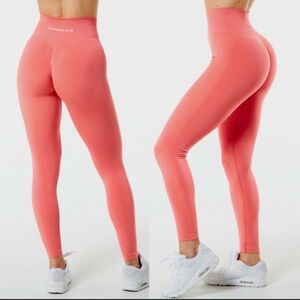 Alphalete Amplify Pink Coral Sculpting Leggings